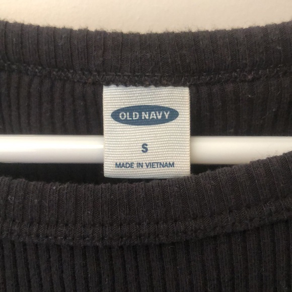 Black ribbed short sleeve - Picture 2 of 4